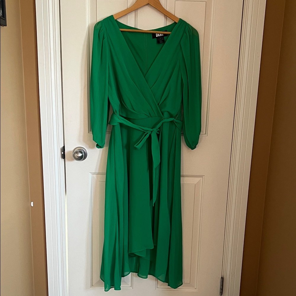 DKNY Emerald Green Dress NWOT
